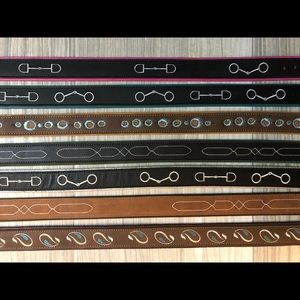 Artisanal leather embroidered belts- various sizes & designs